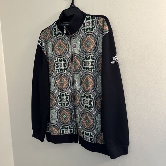 ENYCE Vintage Y2K Hip Hop Regency Zip Down Track Jacket, Multi- XL - Picture 2 of 9